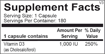 Ortho Molecular Vitamin D 1000IU